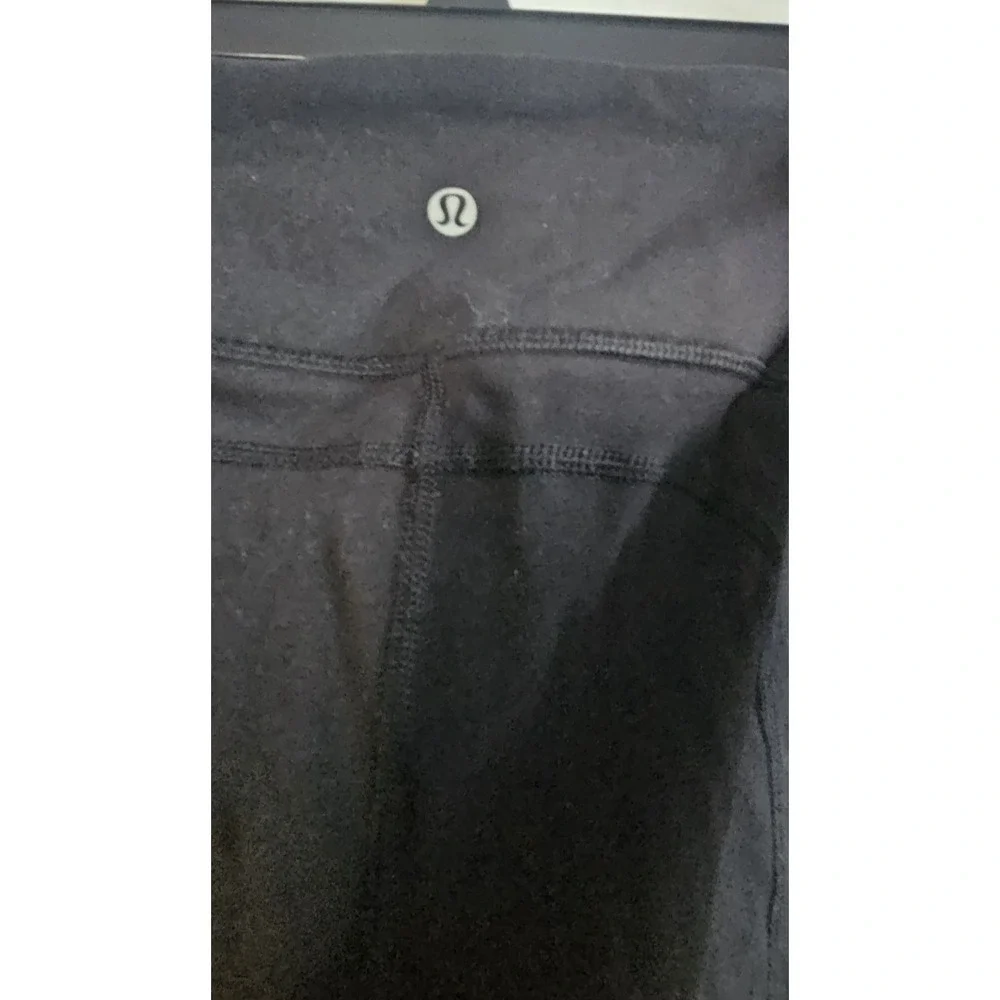 LULULEMON women's 4 cropped high‎ rise back splits legging pants inseam21